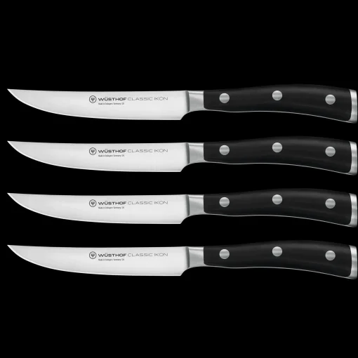 Wüsthof Steak Knives>Classic Ikon 4-Piece Steak Knife Set