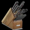 Wüsthof Block Sets>Classic 15-Piece Knife Block Set, Acacia